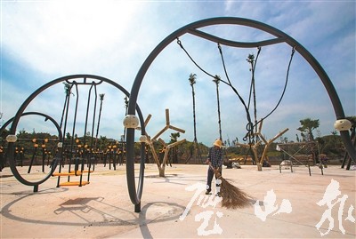 璧山报数字报-枫香湖儿童公园:游乐设施完工六成